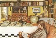 Carl Larsson The Reading Room USA oil painting artist